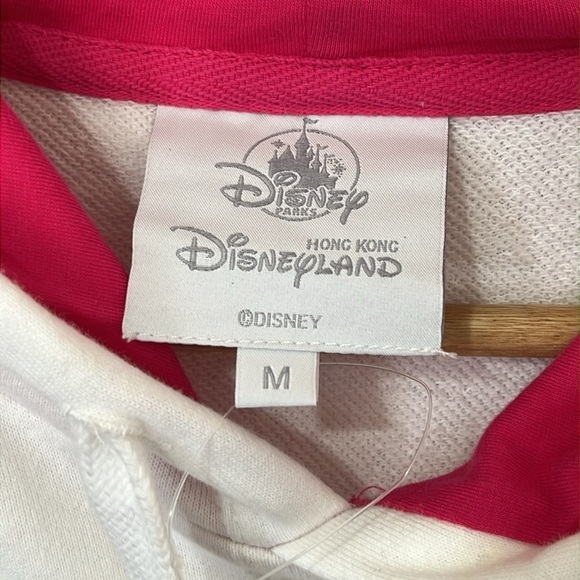 NWT Disneyland Retro Hooded Sweatshirt Women's Medium Castle Stripes Hong Kong - Picture 3 of 16